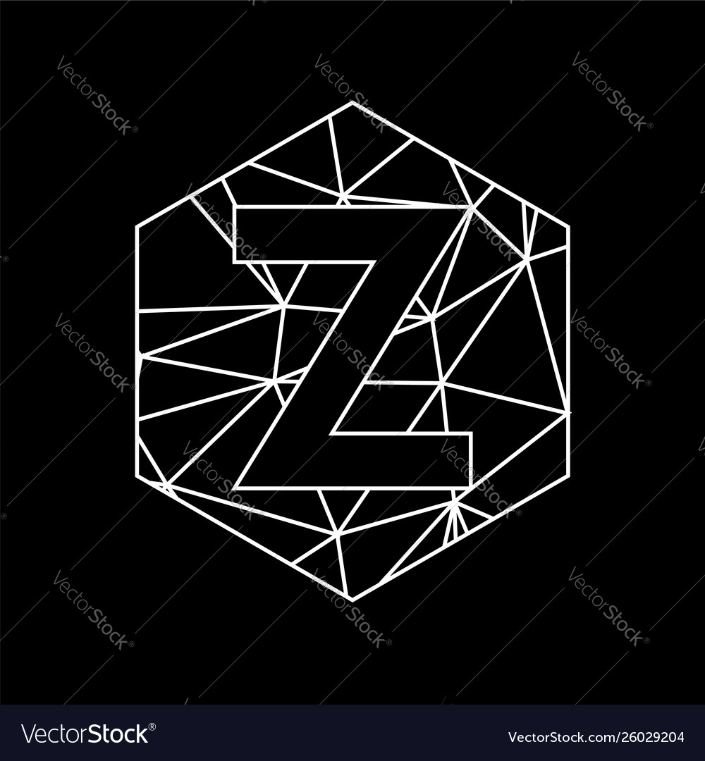Z geometric triangle blockchain font