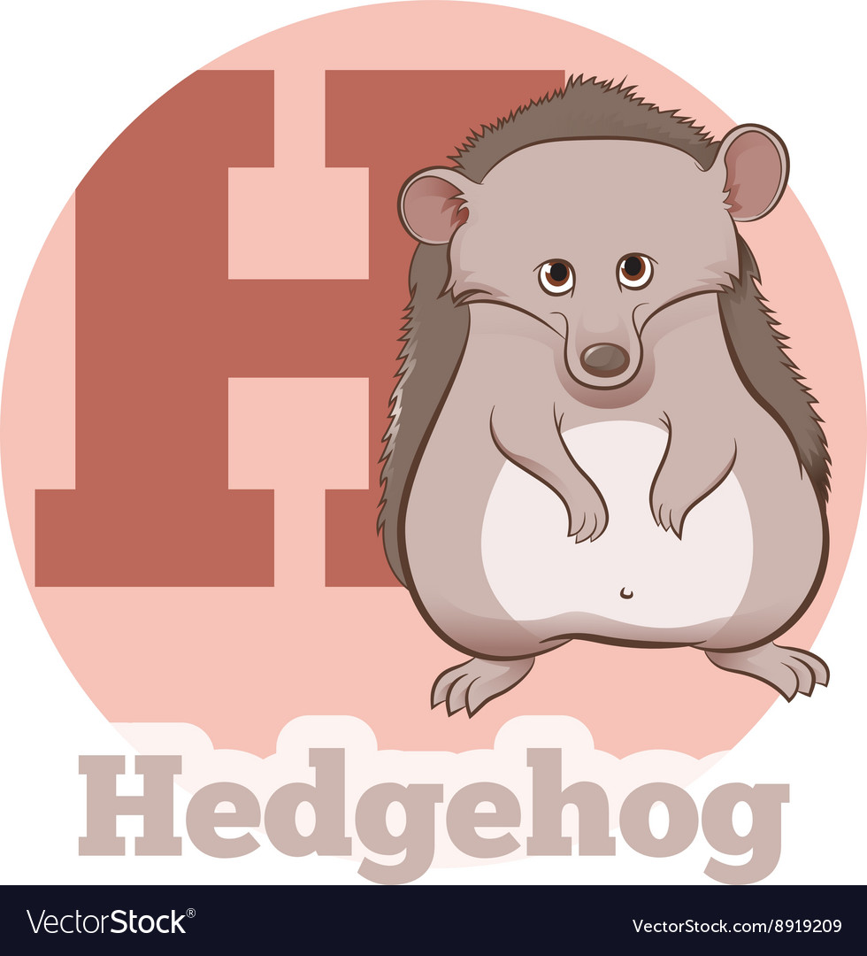 Abc cartoon hedgehog