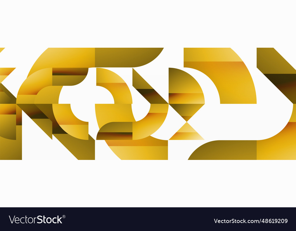 Assorted geometric shapes unite in a minimalistic