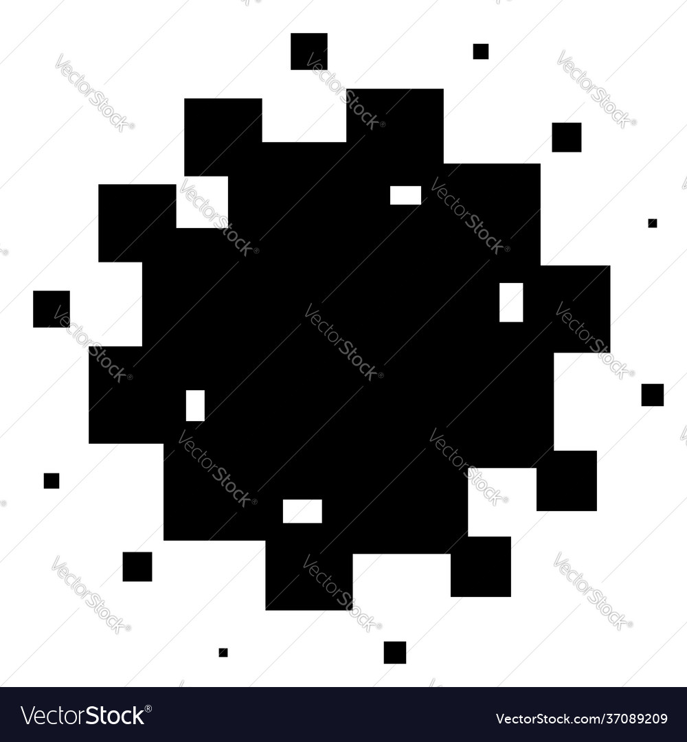 Circular Geometric Squares Pattern