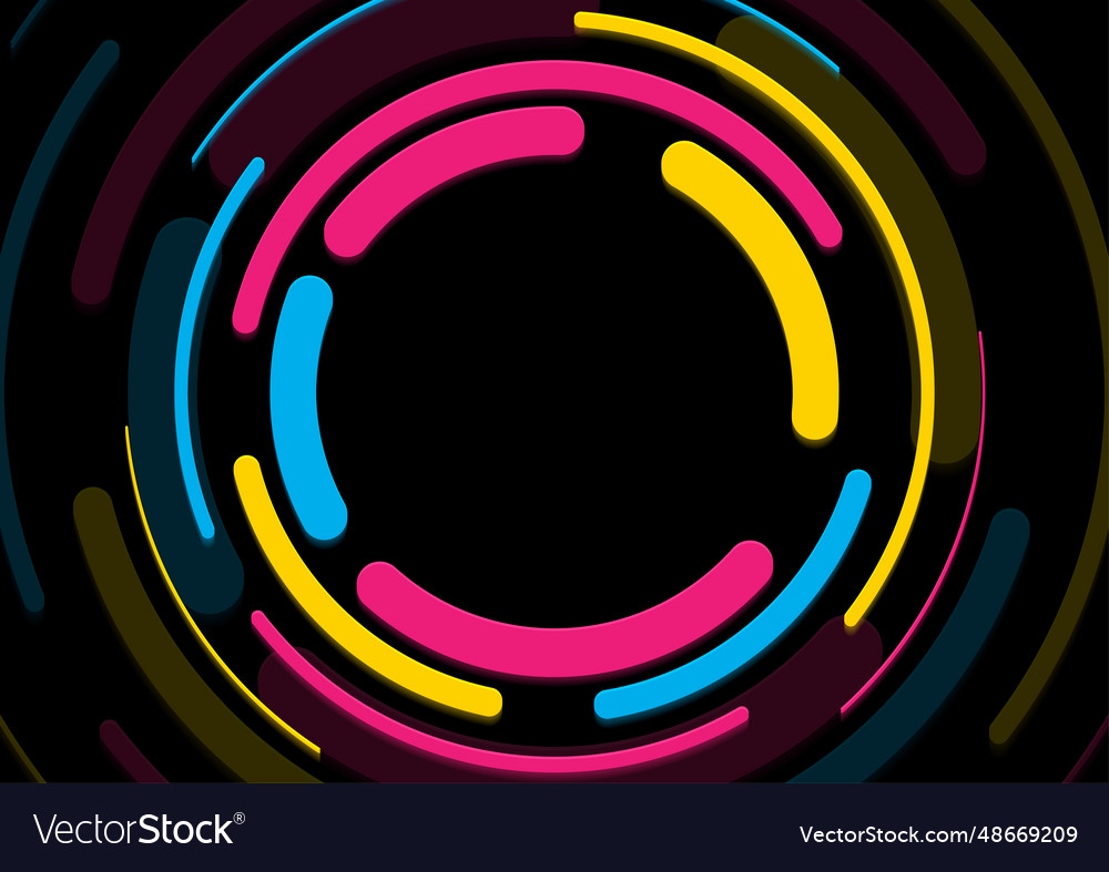 Bunte minimale geometrische Kreise abstrakt