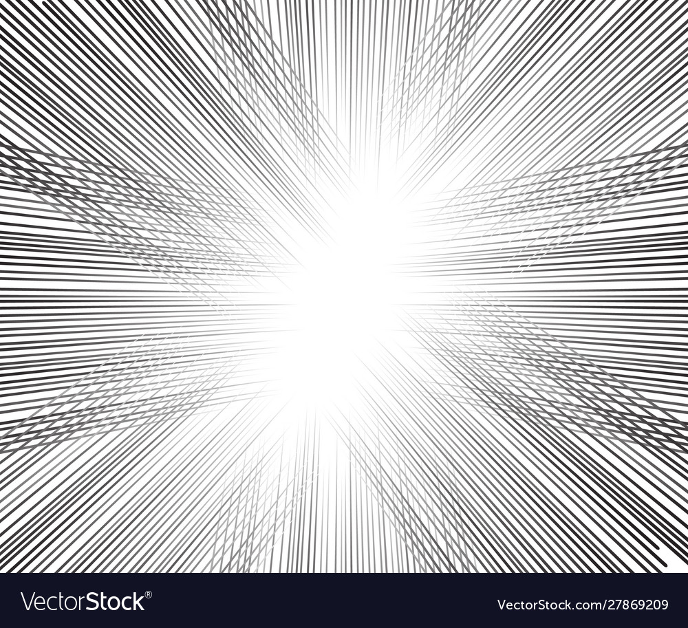 Comic speed lines background rectangle fight Vector Image