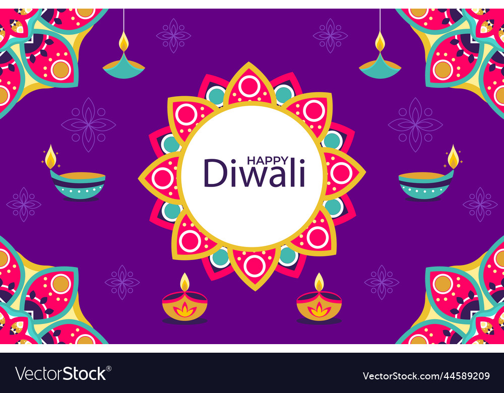 Diwali festival celebration background Royalty Free Vector