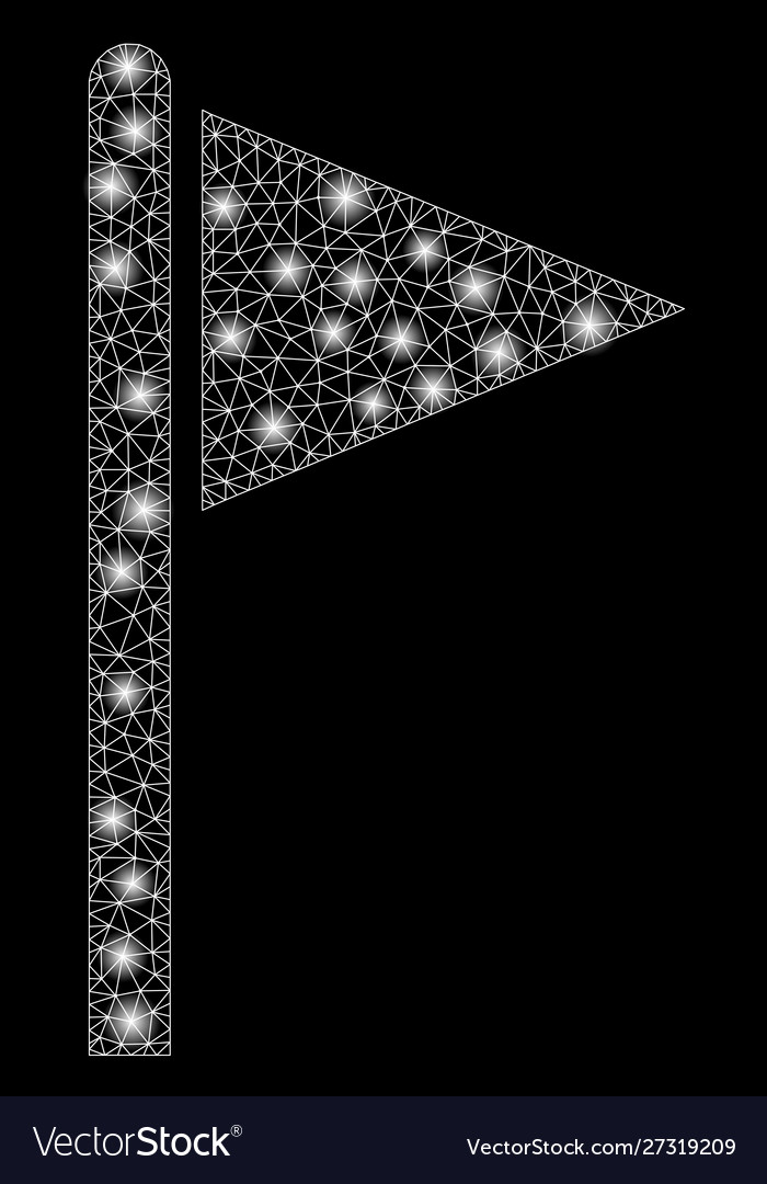 Flare mesh 2d triangle flag pointer with