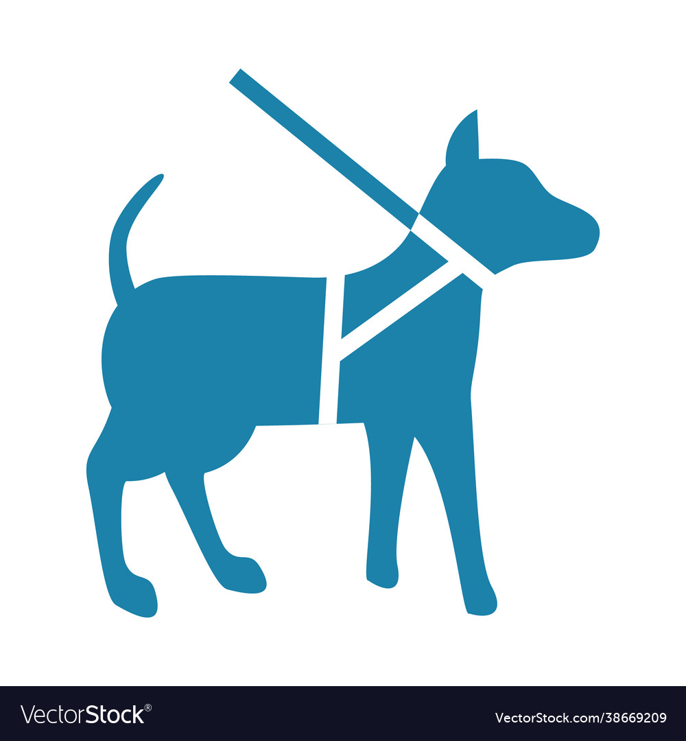 Guide dog icon Royalty Free Vector Image - VectorStock