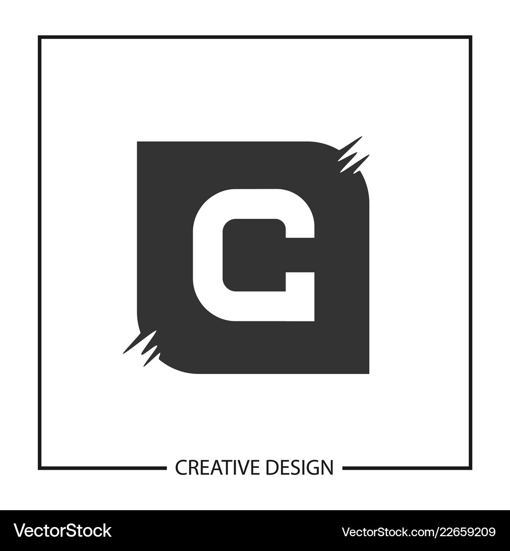Initial letter c logo template design Royalty Free Vector