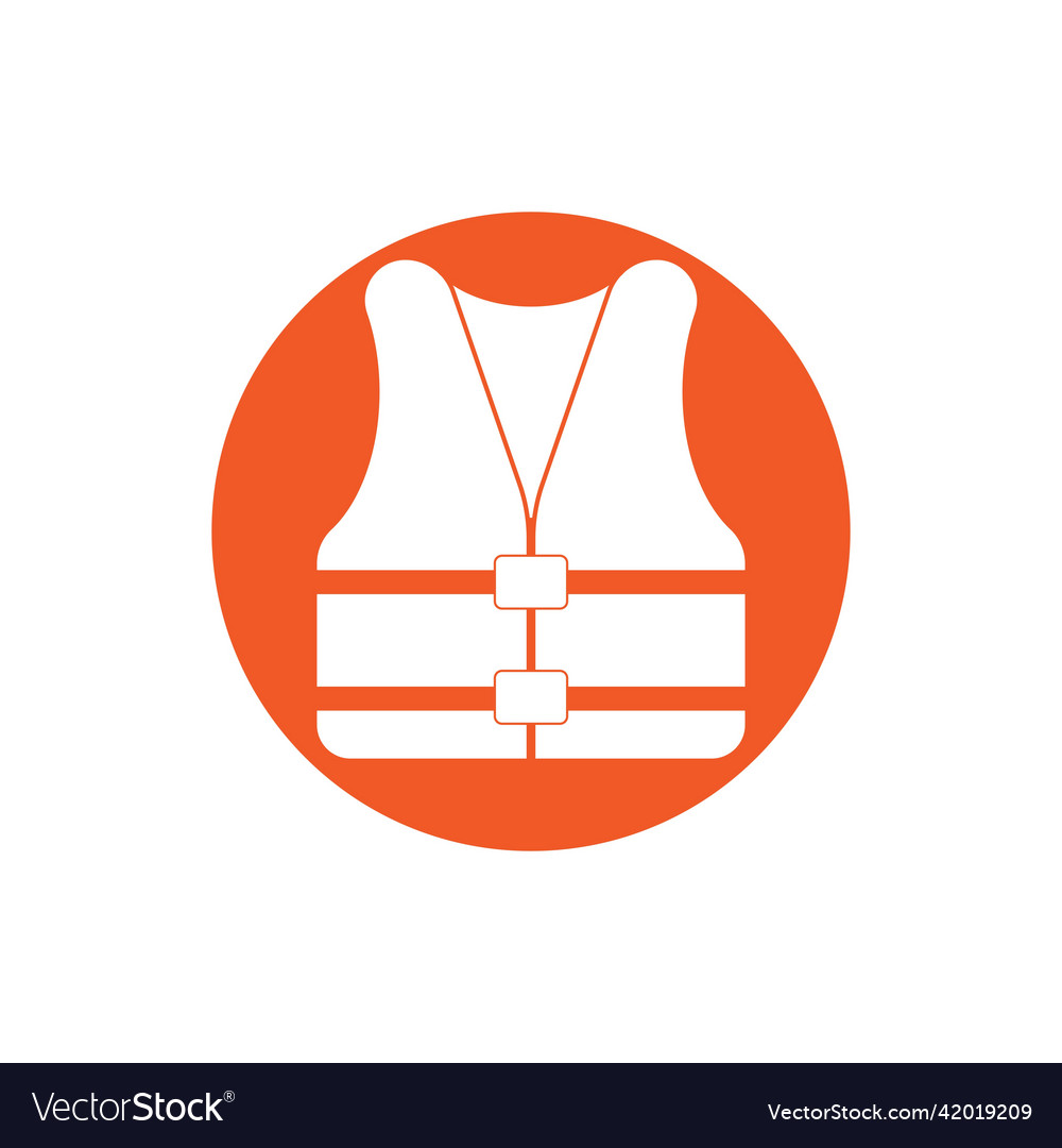 Life vest icon logo