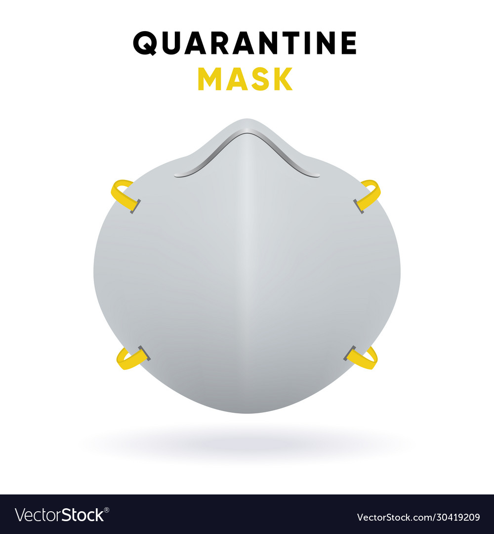 Medical face mask for quarantine coronavirus vector image Medical face mask for quarantine coronavirus