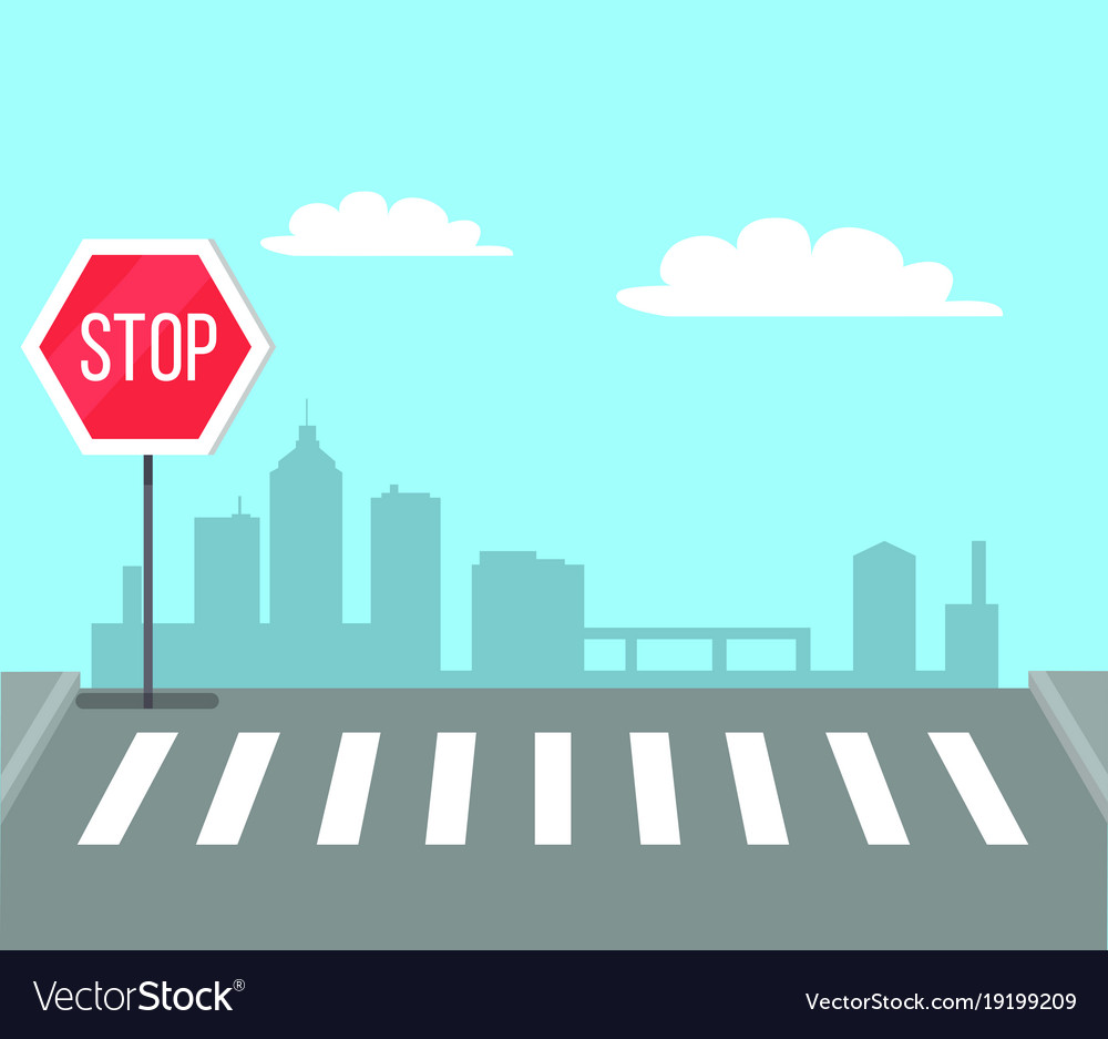 Pedestrian crossing traffic sign Stock Vector Images - Alamy