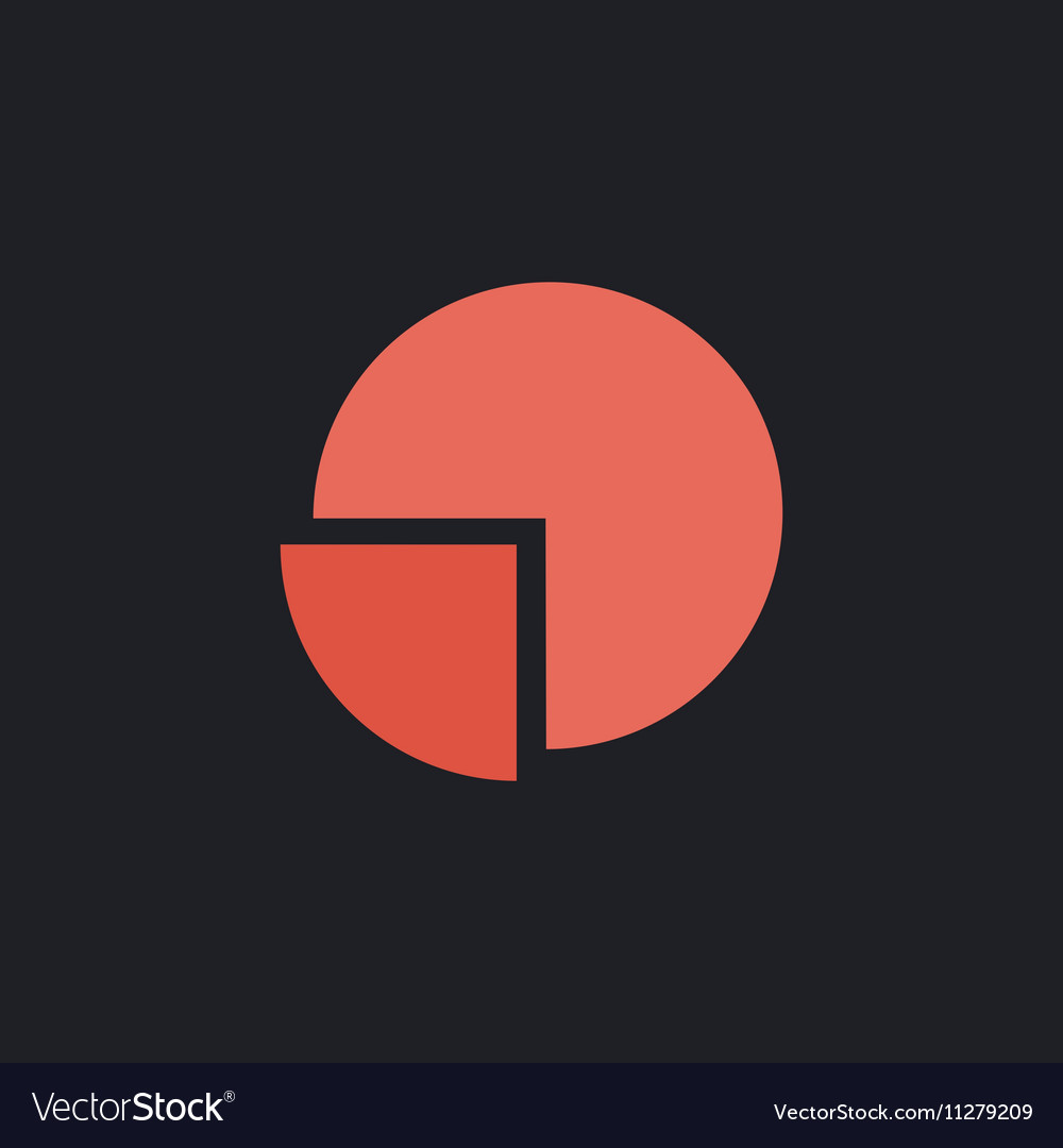 Pie chart computer symbol