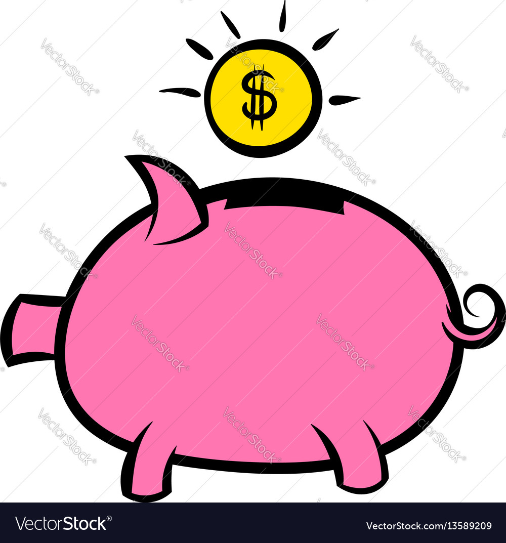 Piggy bank icon icon cartoon Royalty Free Vector Image