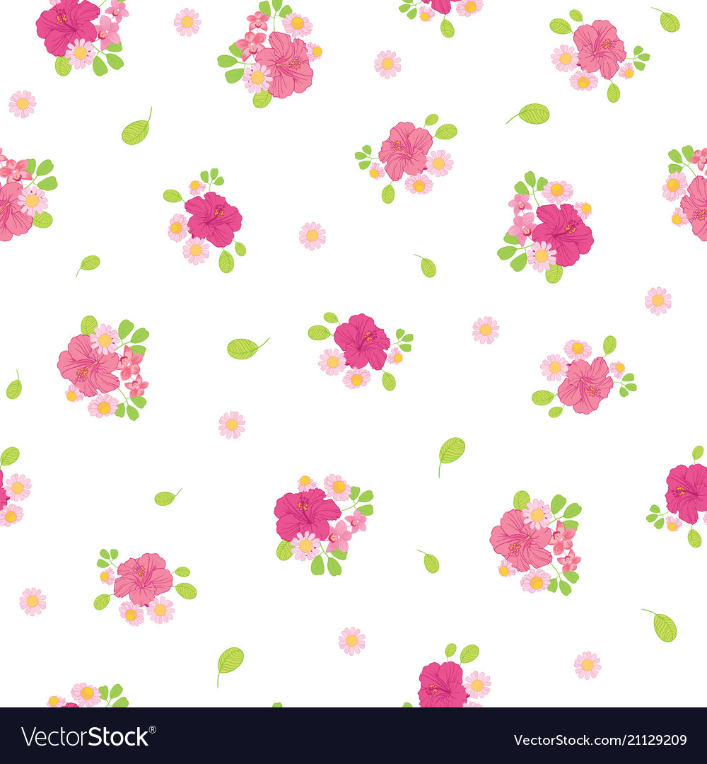 Rosa Tropische Blume Muster