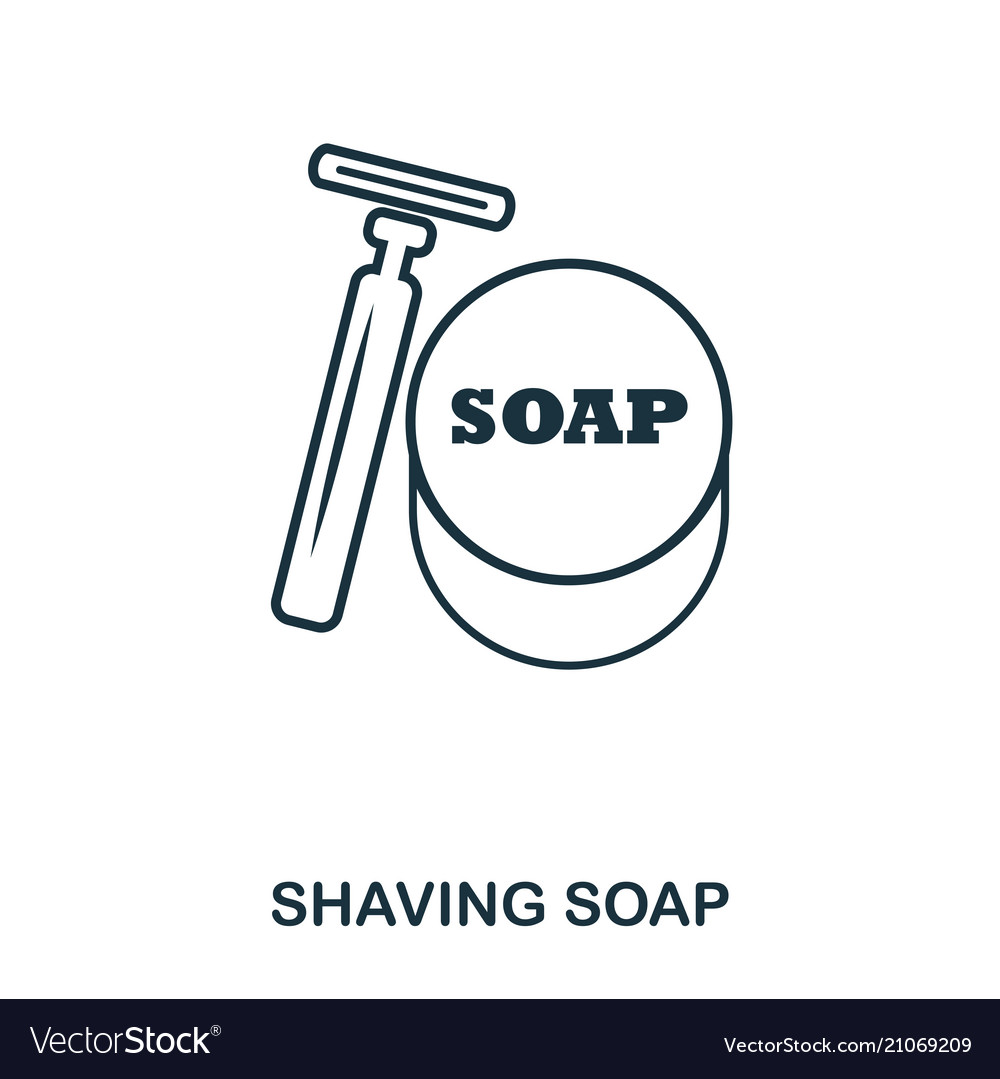 Shaving soap icon flat style design ui