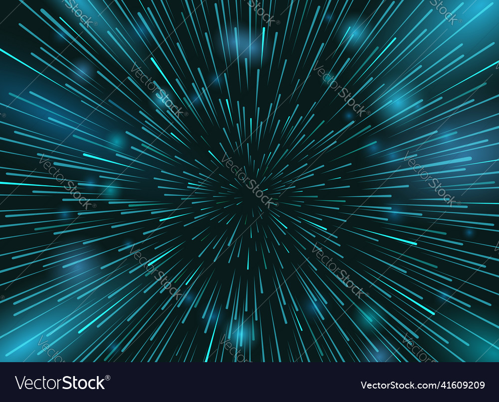 Speed stars in space background star lights Vector Image