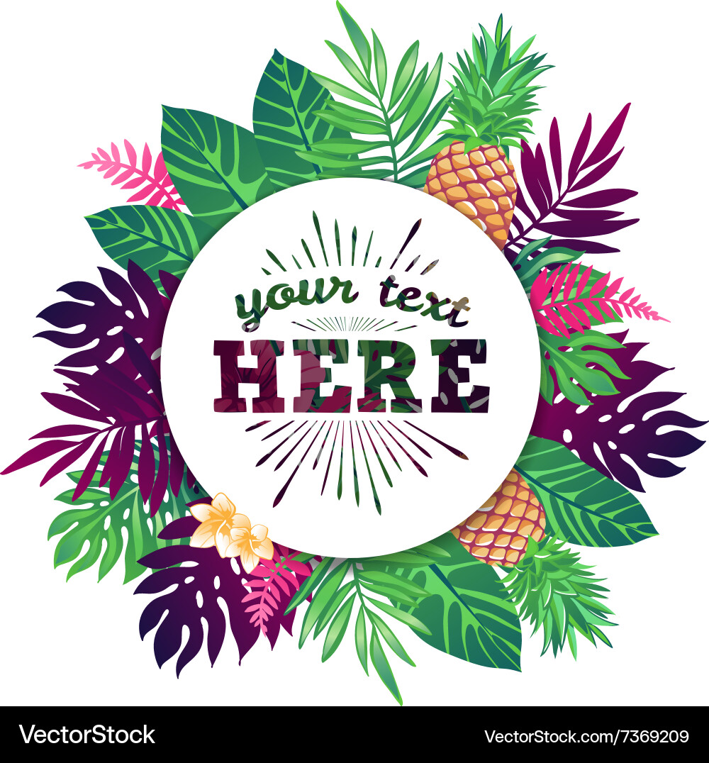 Tropical Royalty Free Vector Image - VectorStock