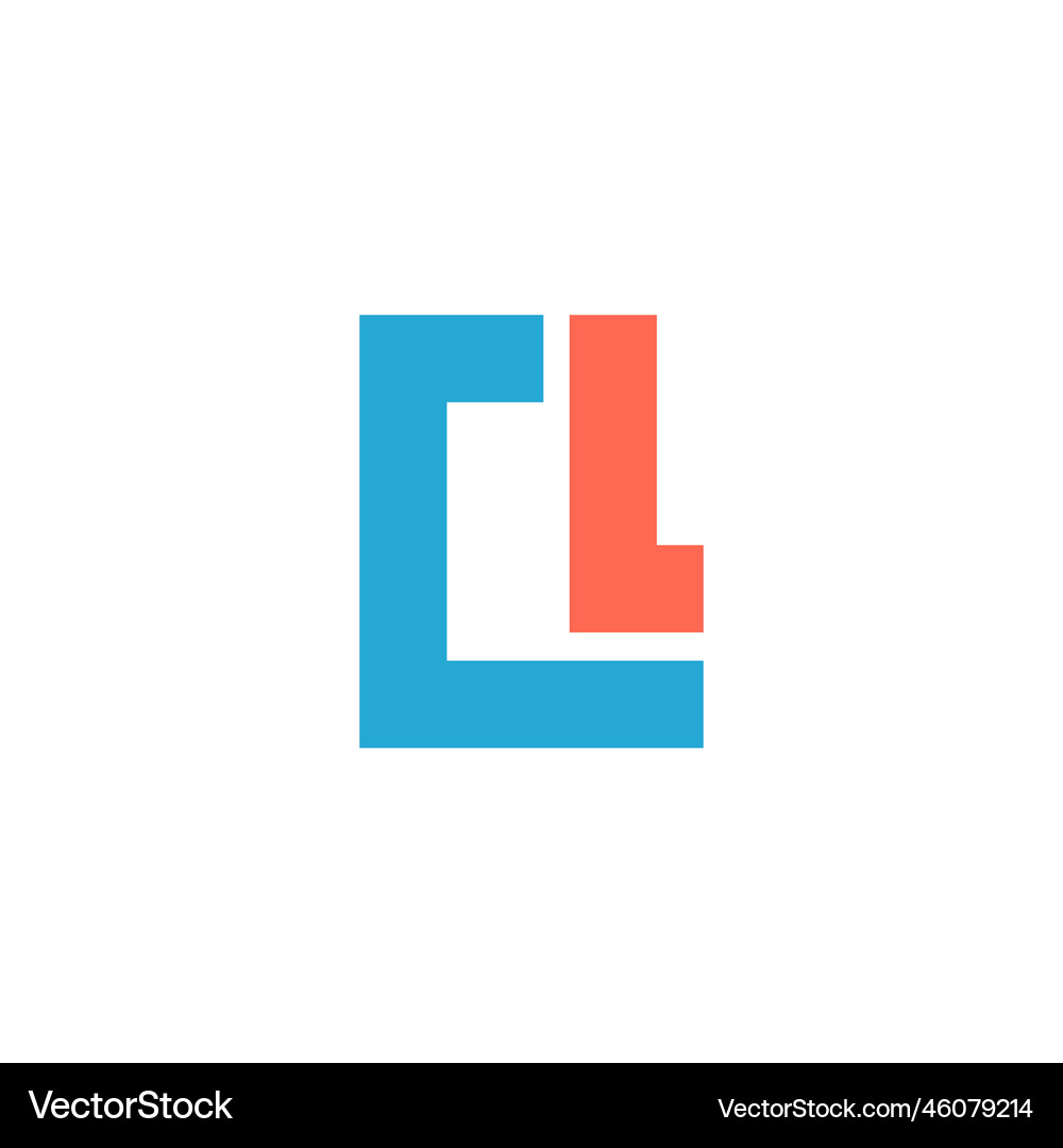 alphabet-letters-initials-logo-cl-lc-l-and-c-vector-image