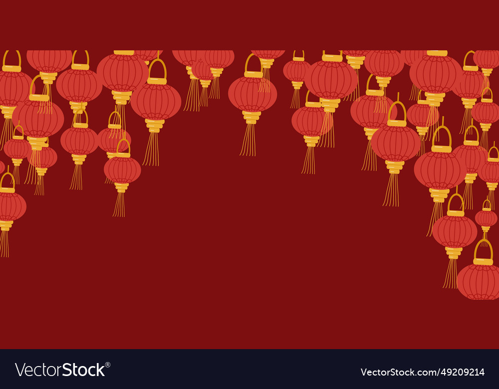 Background of chinese lanterns new year