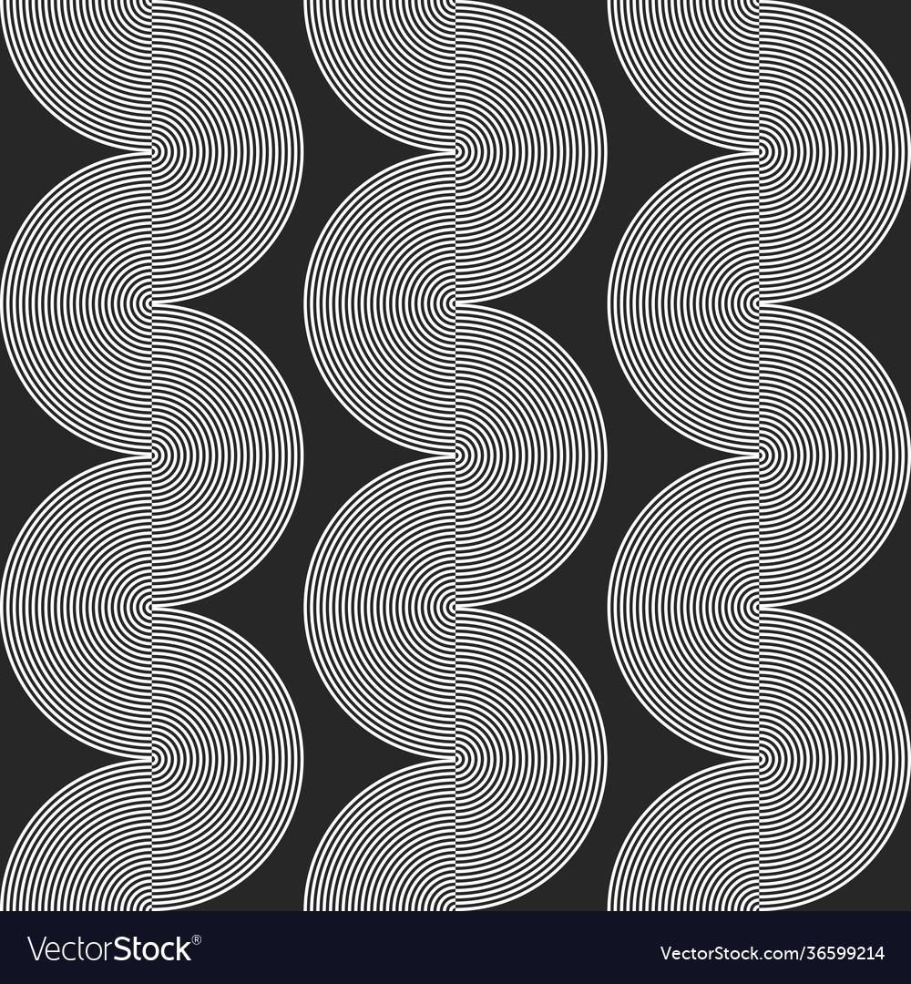 Black and white abstract pattern design vector image Black and white abstract pattern design