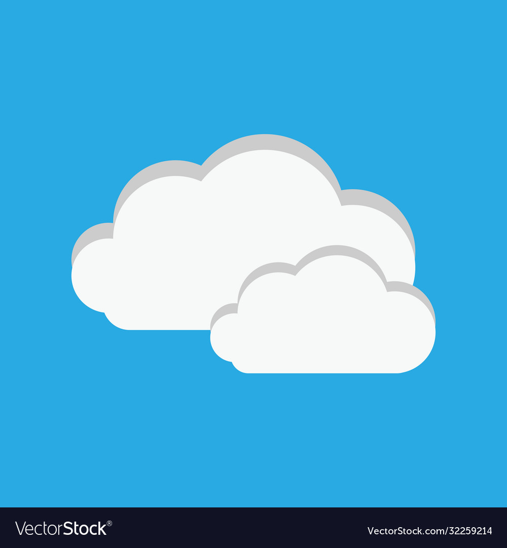 Cloud icon button design vector image Cloud icon button design