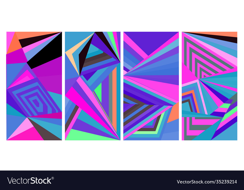 Bunte abstrakte flüssige geometrische Banner vector image Bunte abstrakte flüssige geometrische Banner