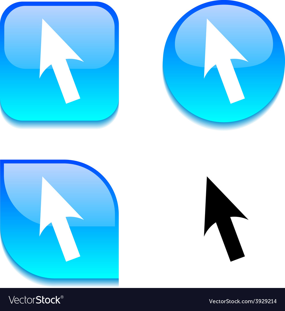 Cursor glossy button