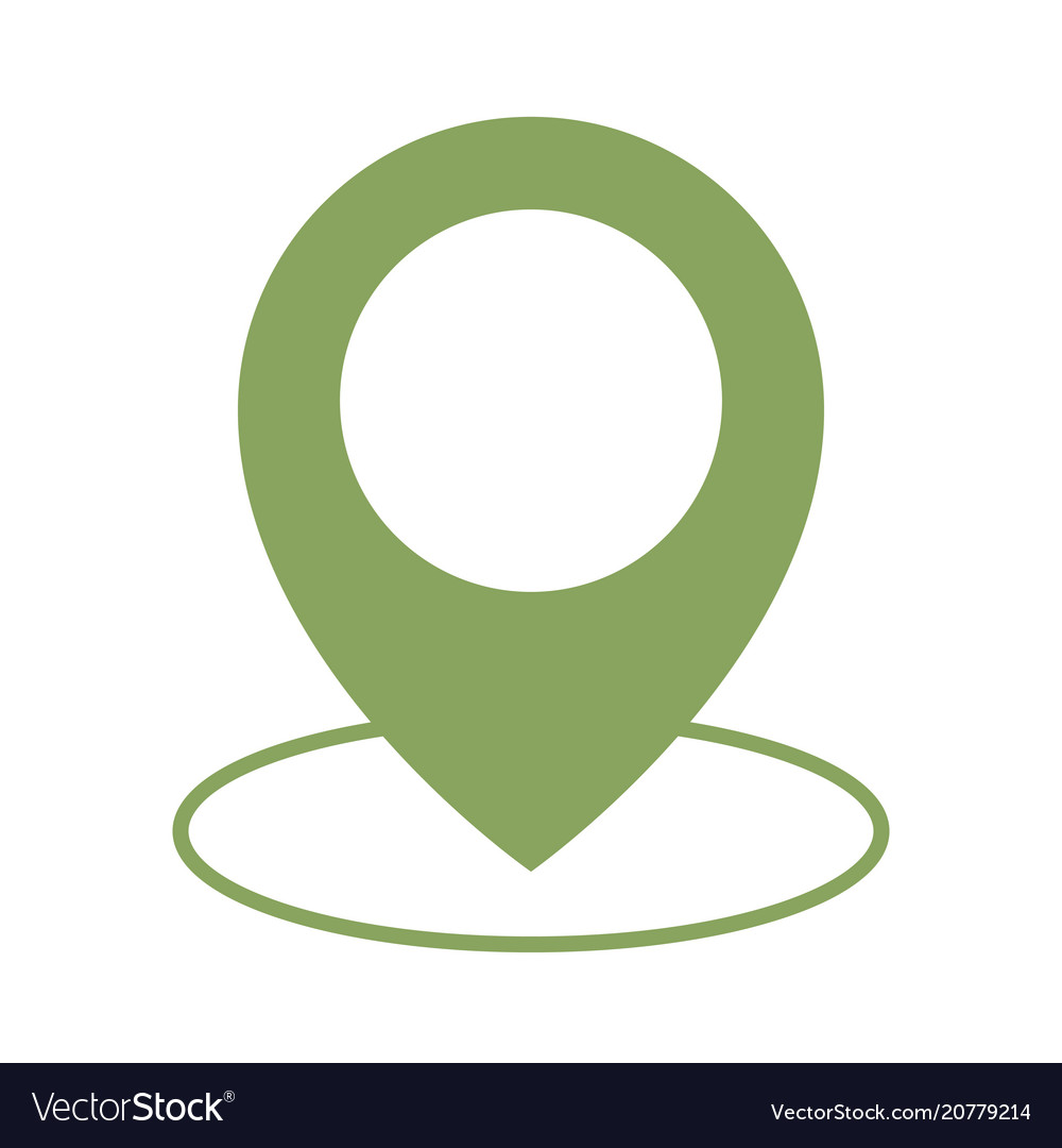 Map pointer icon location vector image Map pointer icon location