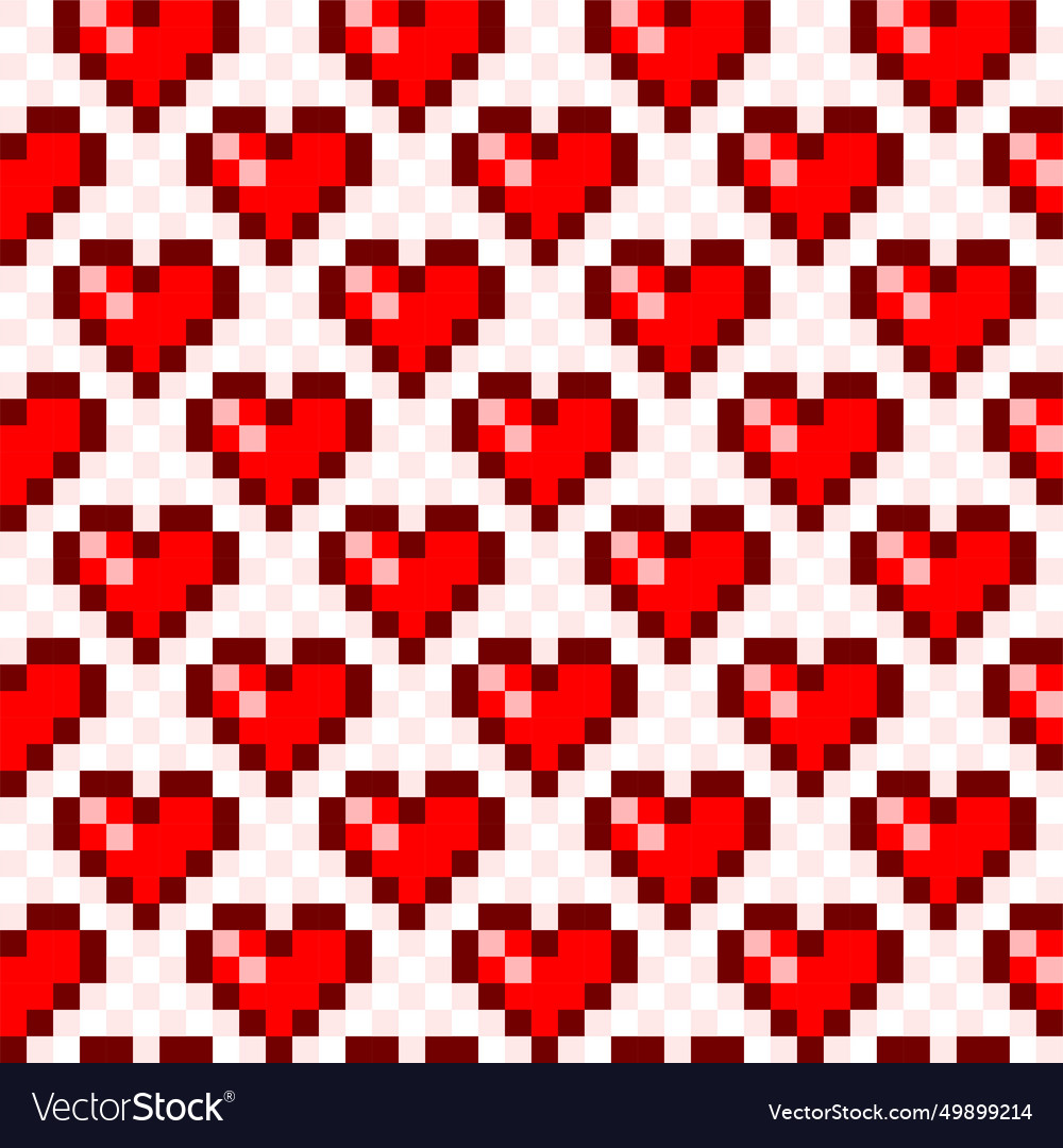 Seamless background with hearts Royalty Free Vector Image