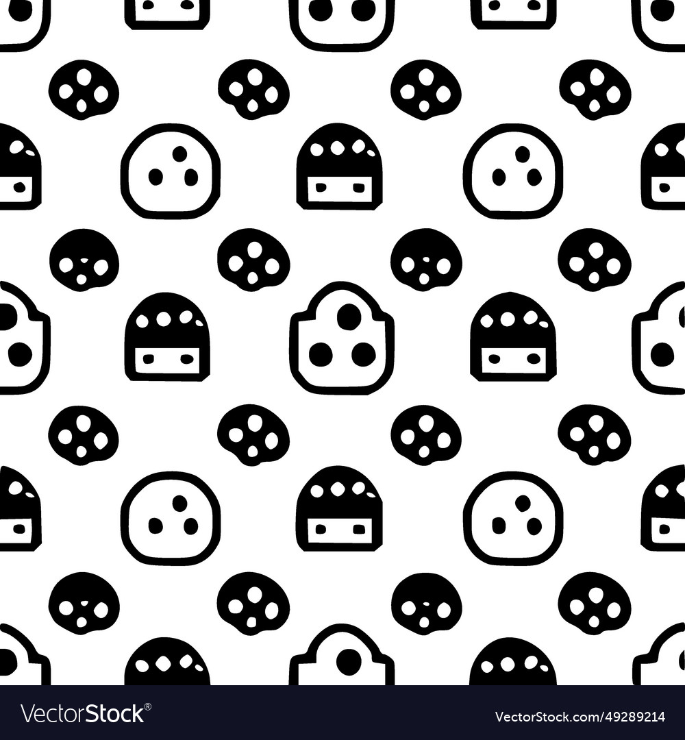 Seamless pattern - minimalist and simple Vector Image Seamless pattern - minimalist and simple