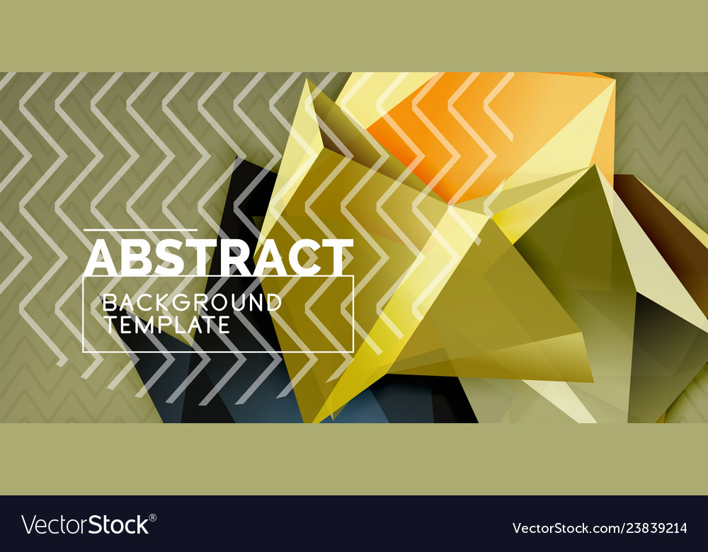 Triangular 3d geometric shapes background