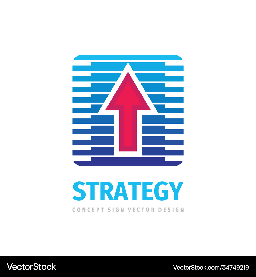 Arrow icon logo template design element Royalty Free Vector