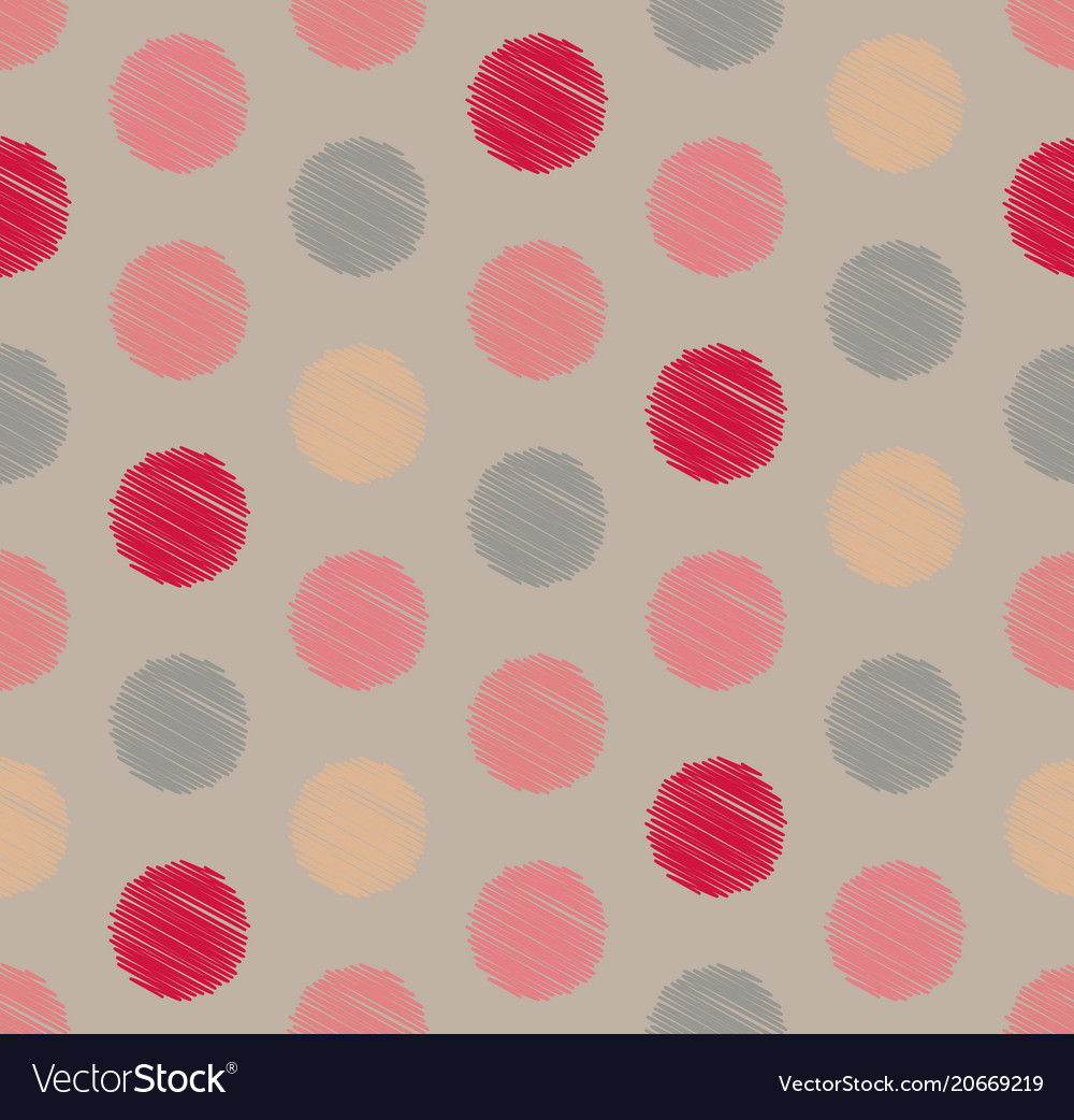 Dots circle geometric seamless pattern background vector image Dots circle geometric seamless pattern background