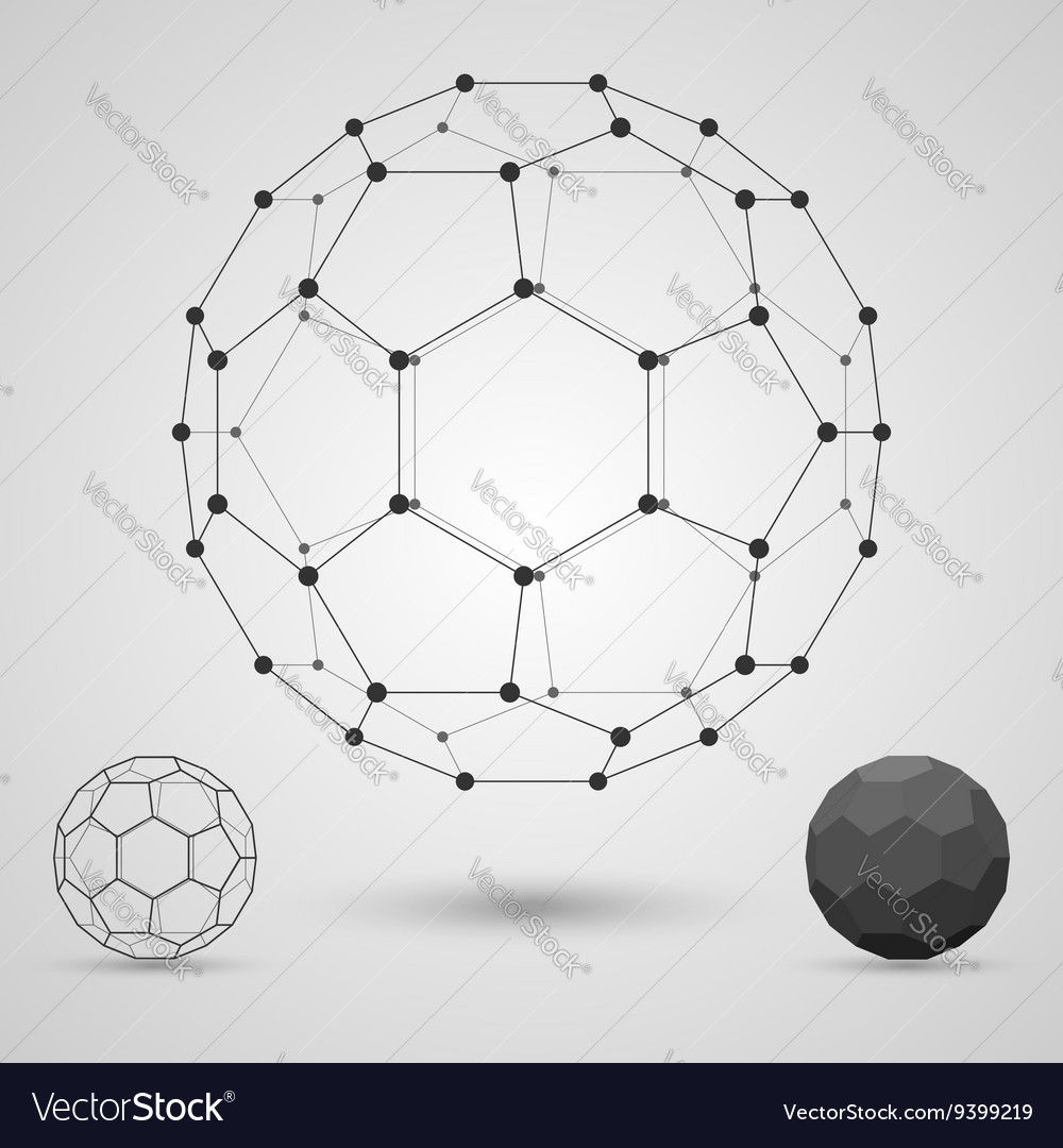 Framework of volume geometric shapes with edges