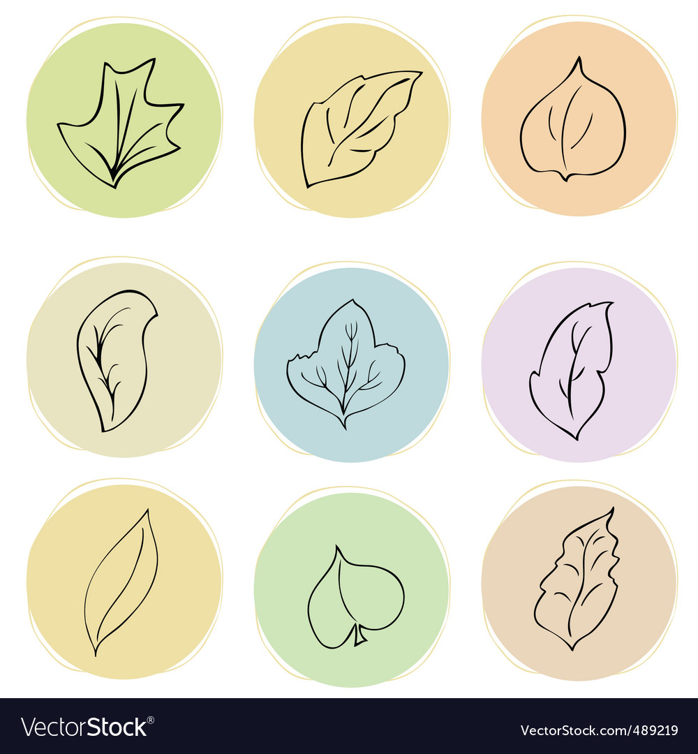 Leaf background Royalty Free Vector Image - VectorStock