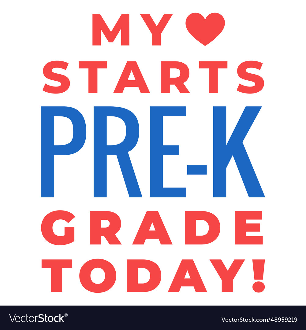 Pre k back to school lettering