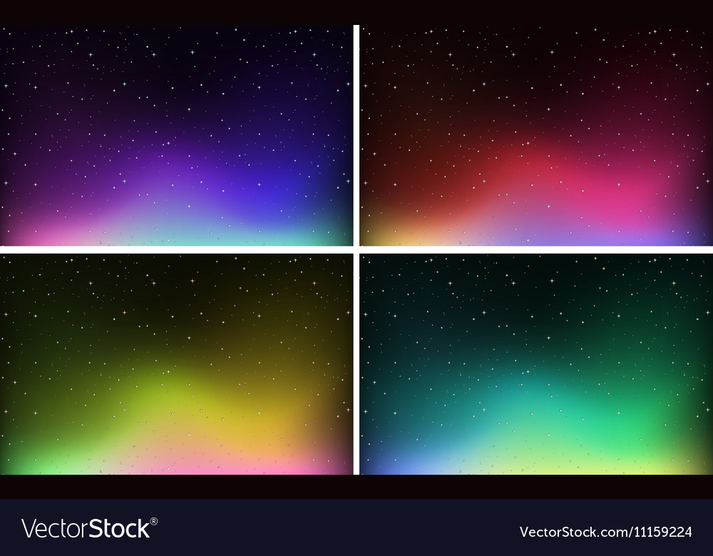 Background design with stars at night Royalty Free Vector