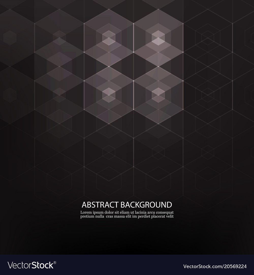 Black abstract background with gray transparent