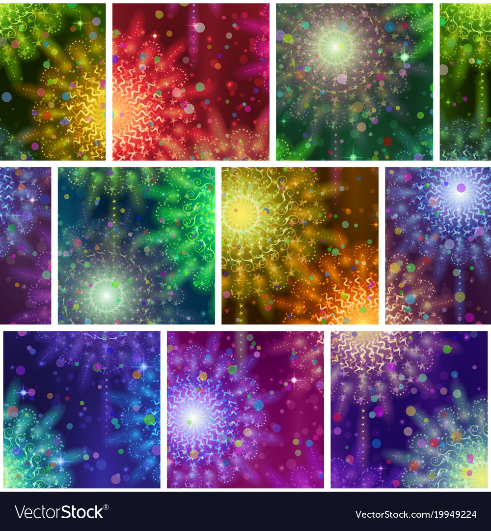 Fireworks seamless pattern