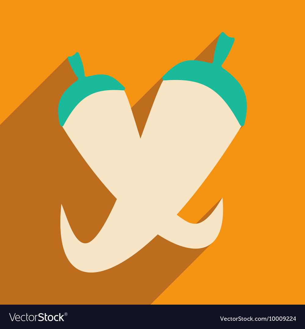 Flat with shadow icon and mobile application
