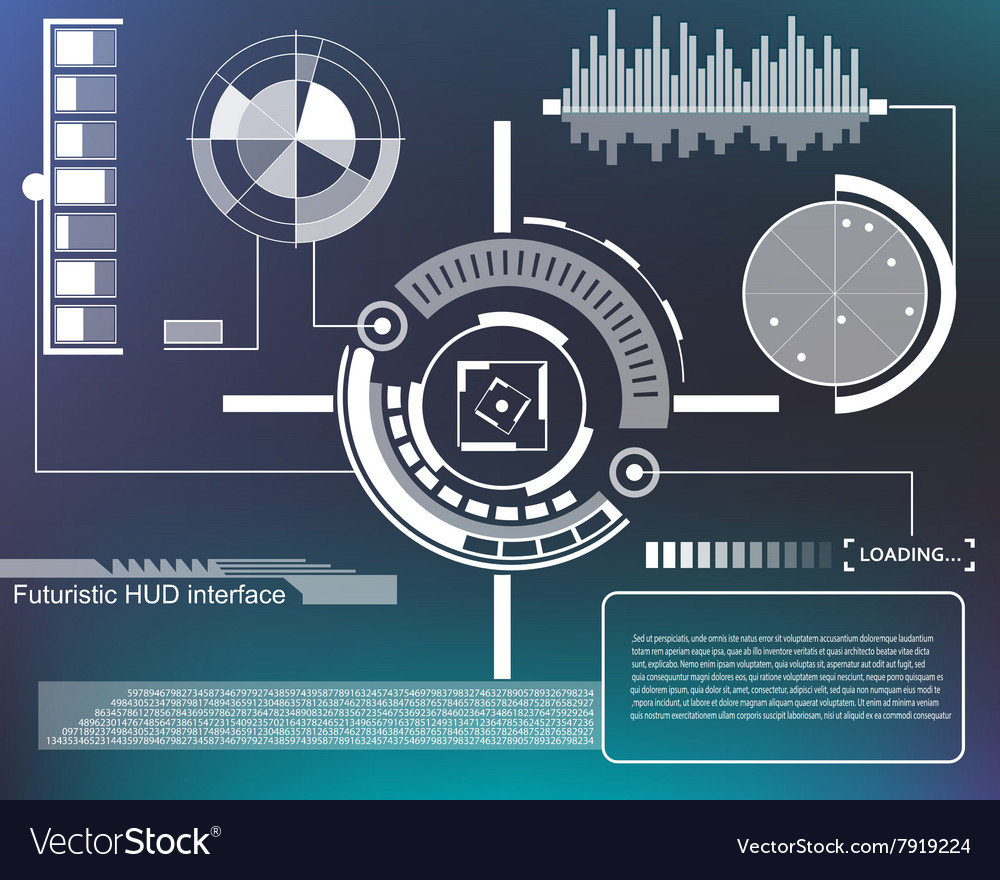 Graphic touch user interface hud