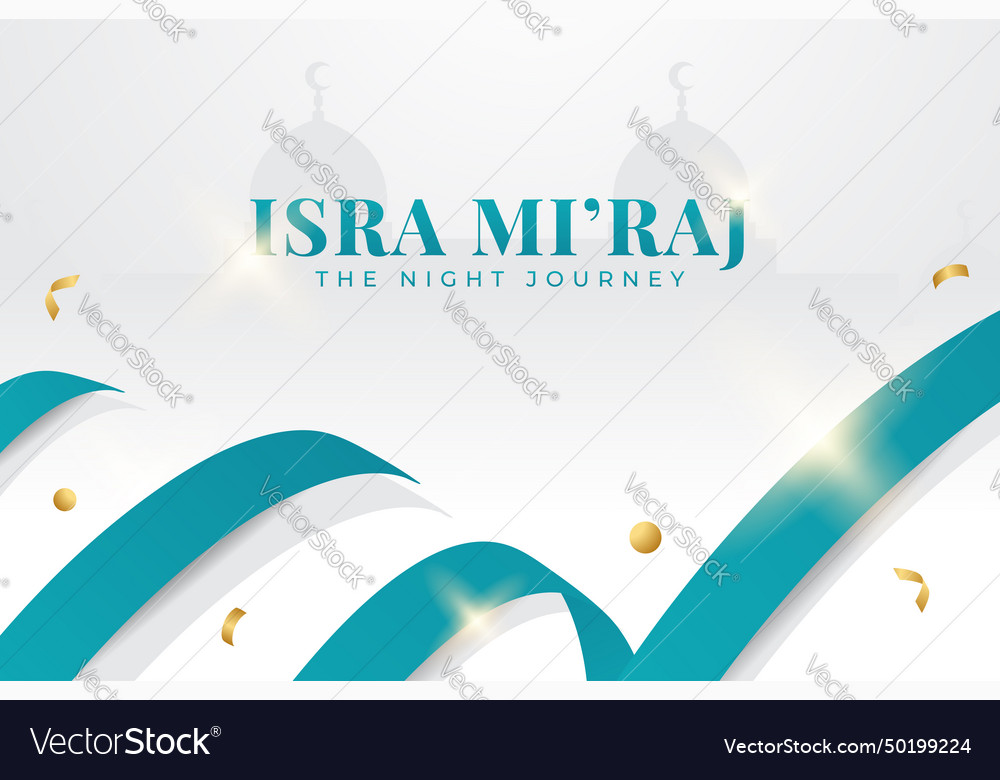 Isra miraj design background template