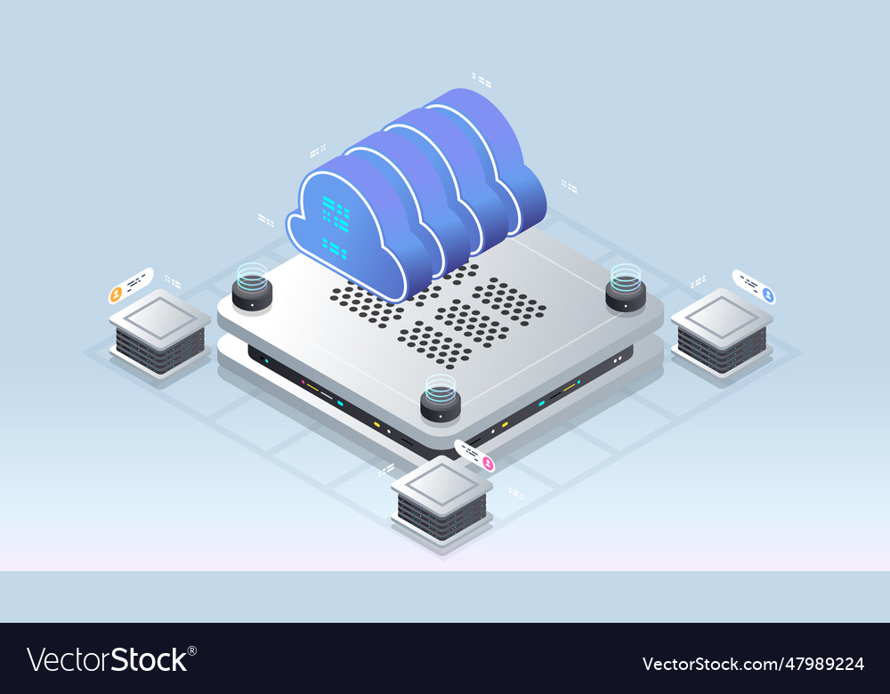 Modern cloud technology and networking concept