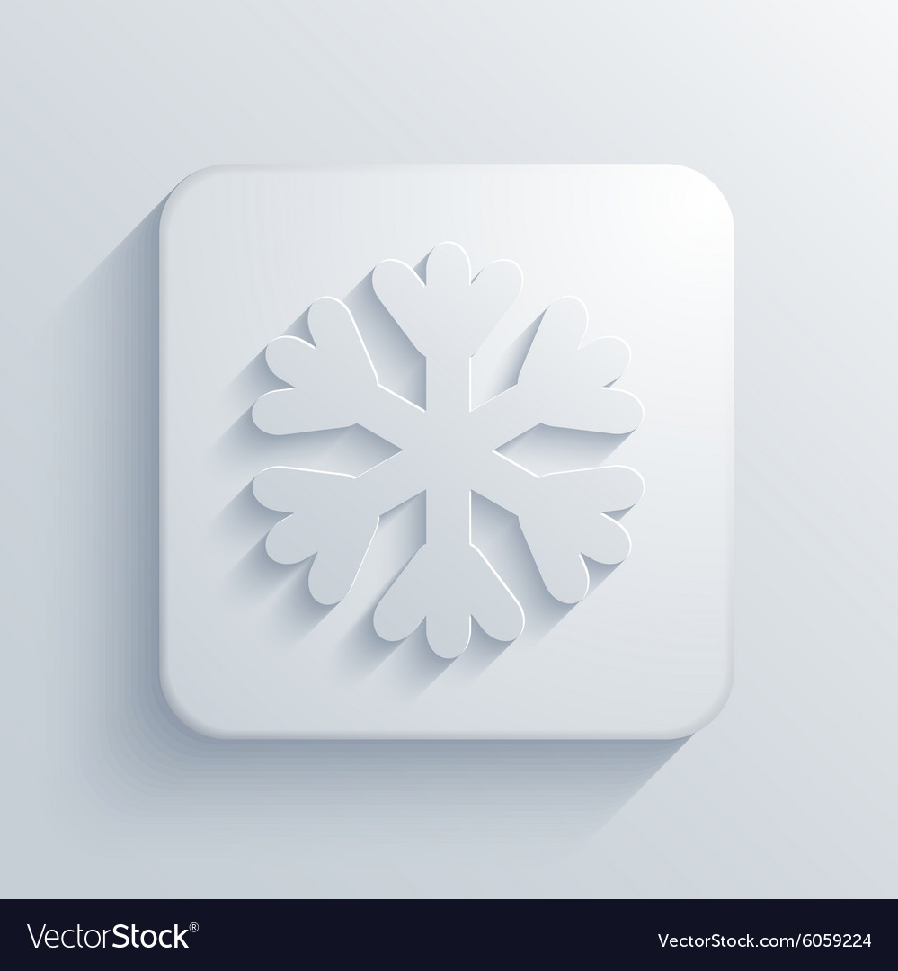 Modern snowflake light icon