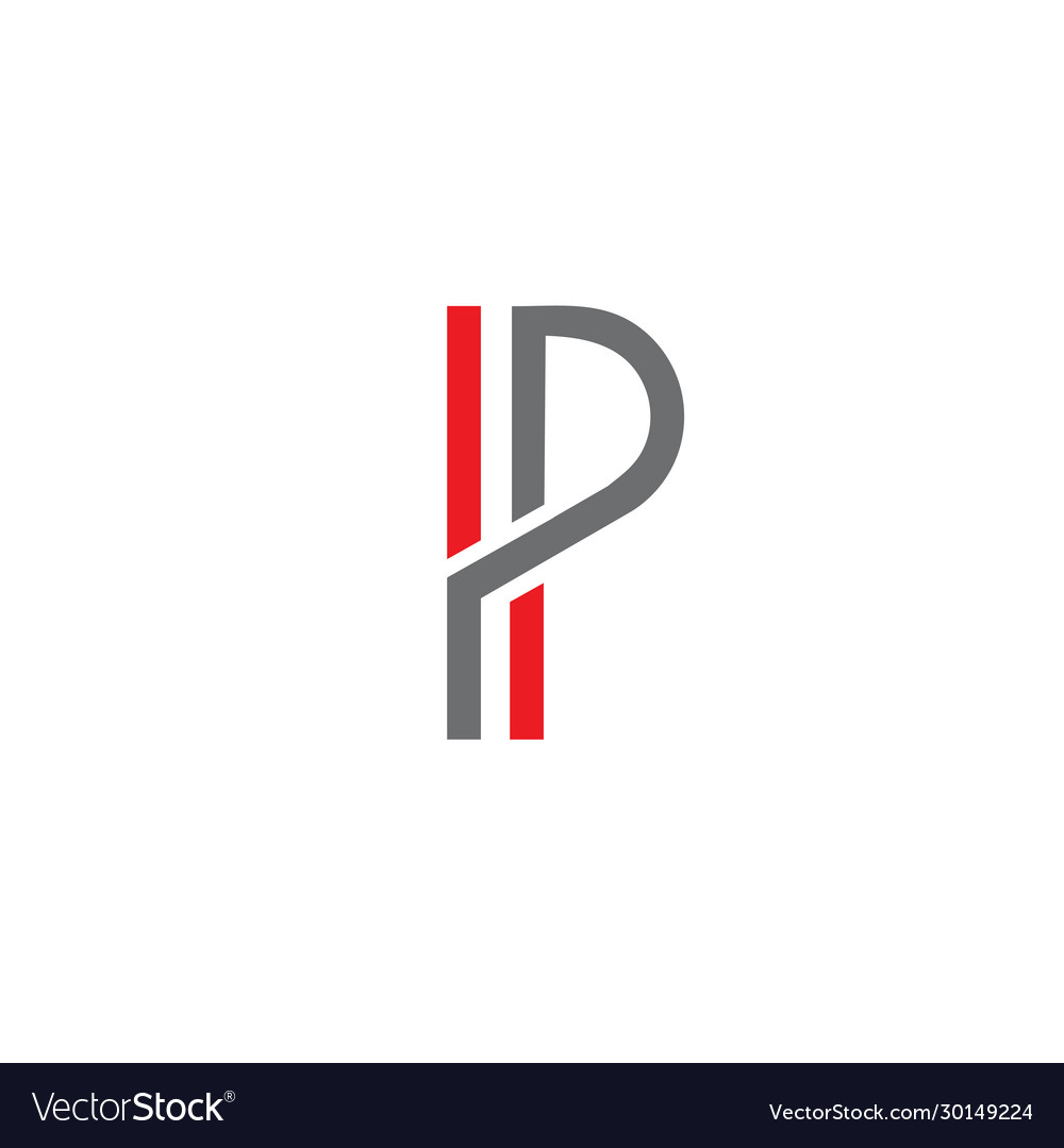 P letter initial logo design