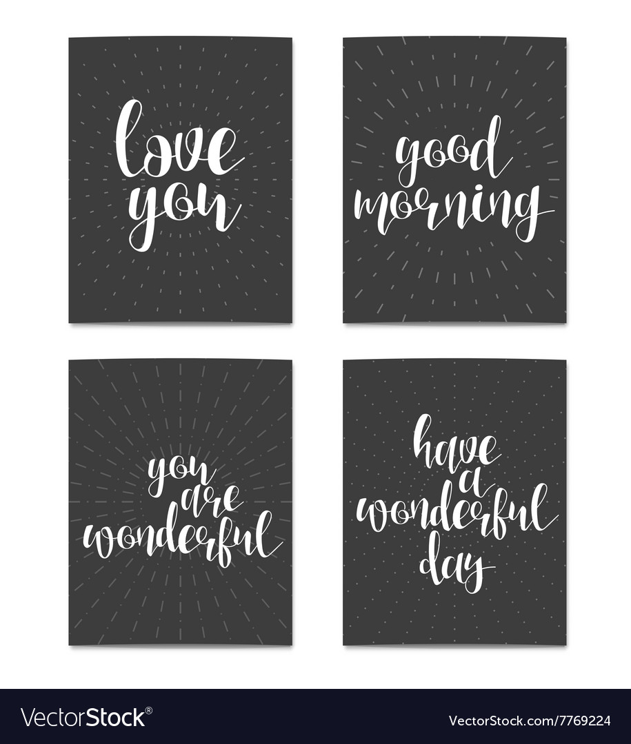 Realistic postcard love you good morning
