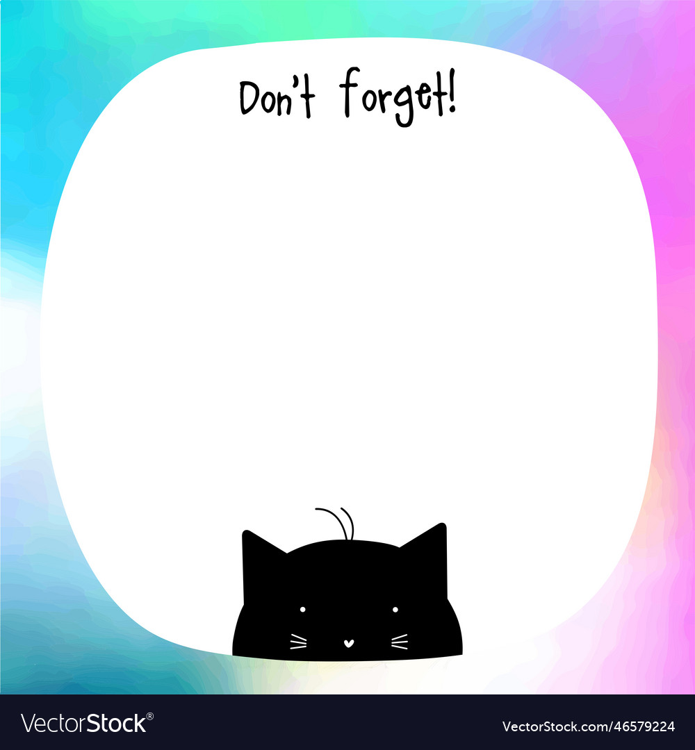 Remind blank note paper with copy space colorful vector image Remind blank note paper with copy space colorful