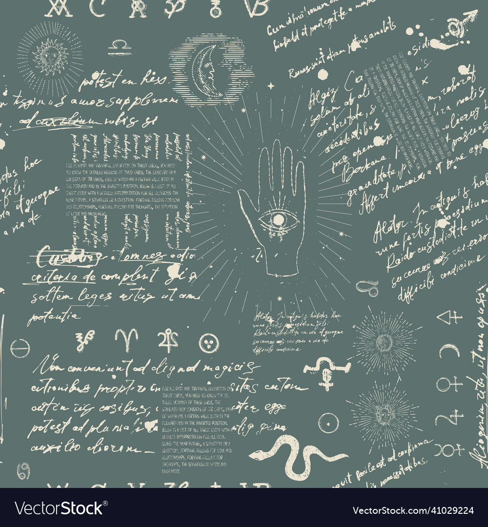 Seamless esoteric pattern