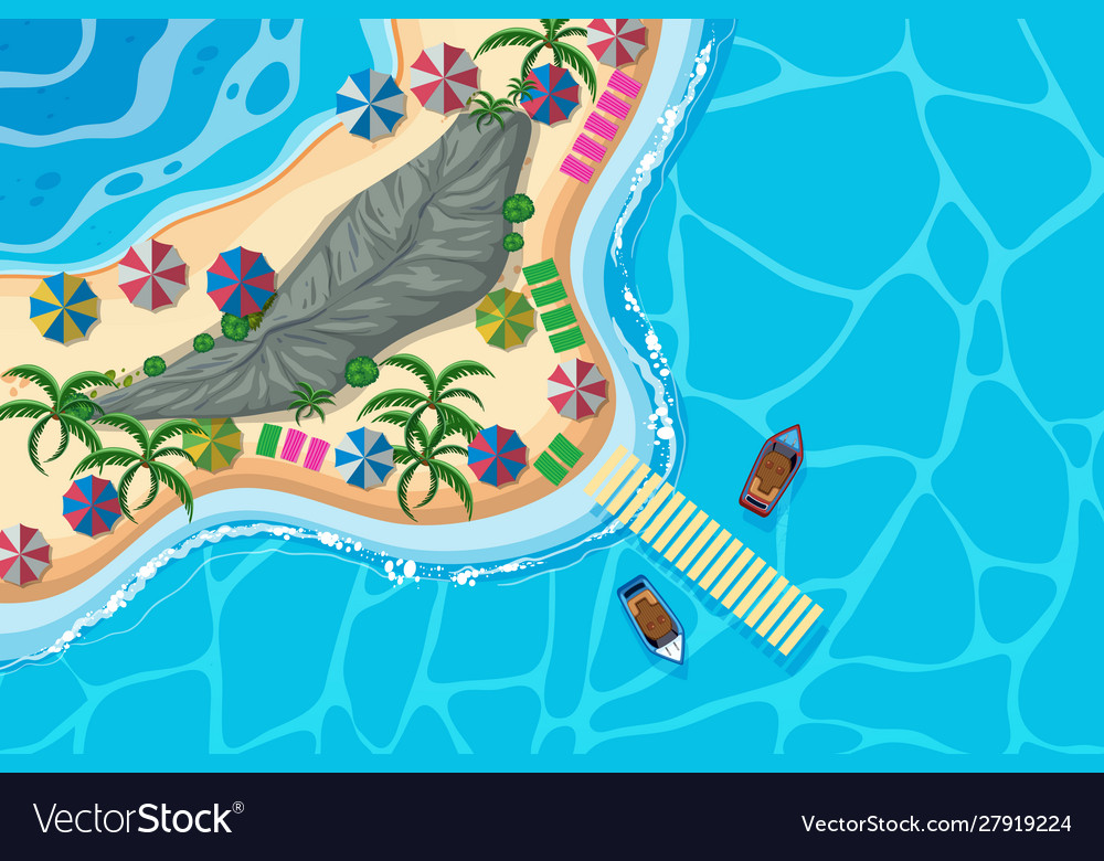 Set aerial view scenes Royalty Free Vector Image