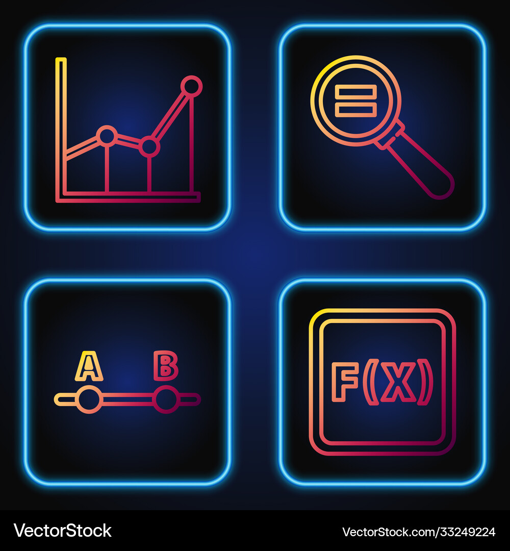 Set line equation solution test or exam sheet Vector Image