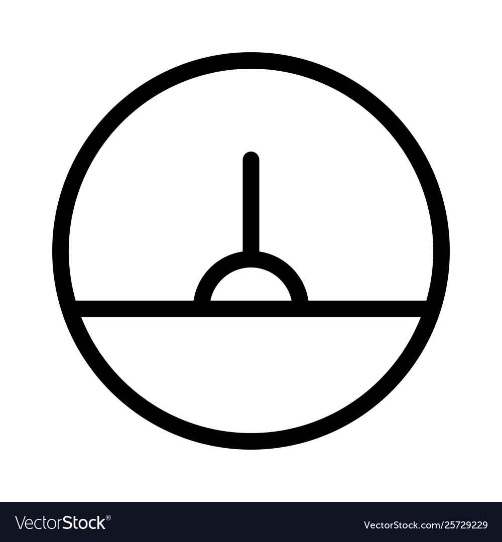 Analog gauge meter for speed test measurement