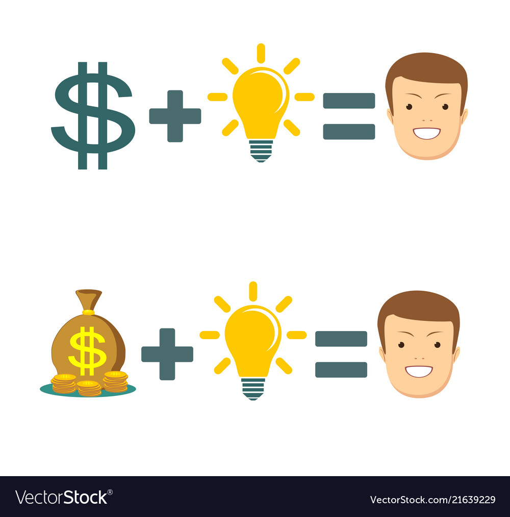 Businessman get idea to make money